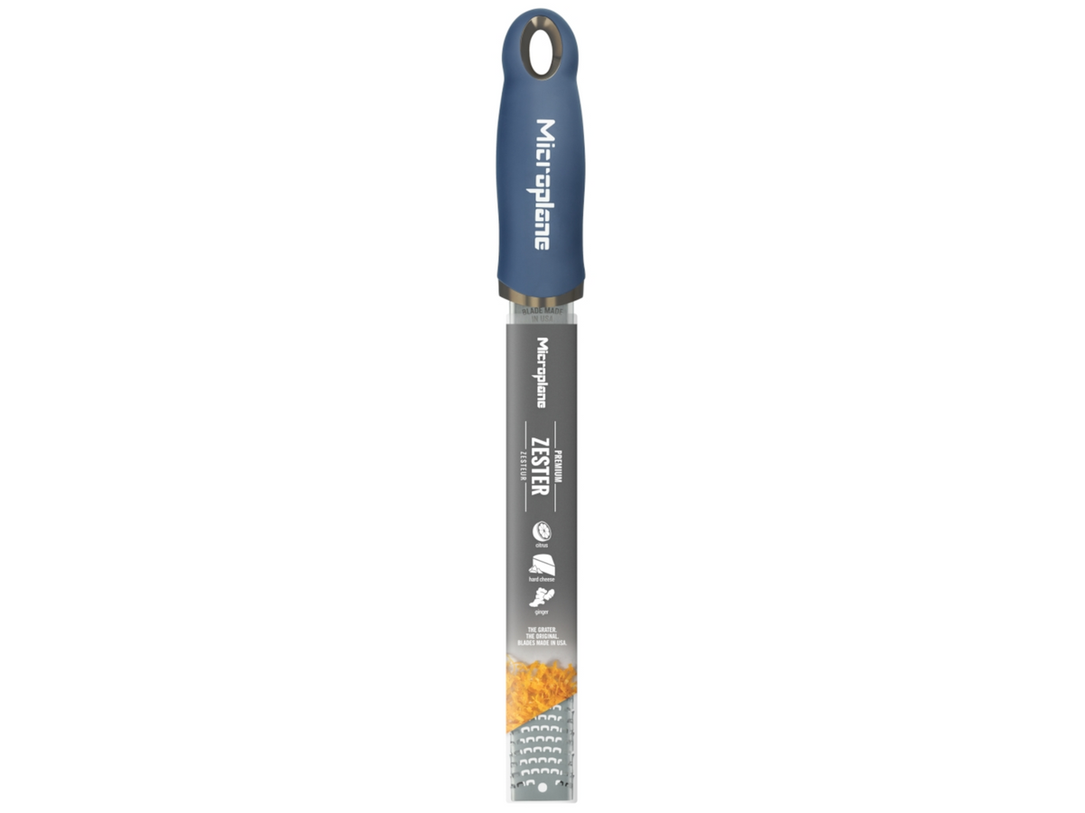 Microplane Premium Zester Reibe denim blau Freisteller 2
