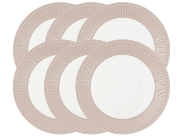 Alice Frühstücksteller creamy fudge 23cm Set6 Freisteller