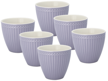 Greengate Alice Latte Cup lavender 0,3 l Set6 Freisteller