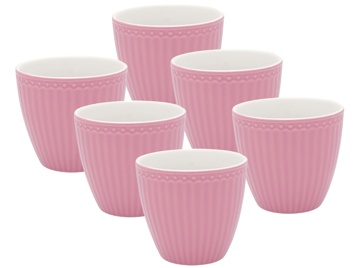 Greengate Alice Latte Cup dusty rose 0,3 l Set6 Freisteller