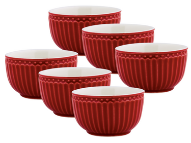 Greengate Alice Mini Bowl red 8,5 cm Set6 Freisteller