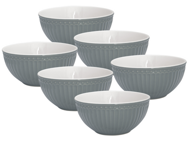 Greengate Alice Cereal Bowl stone grey 7 cm Set6 Freisteller