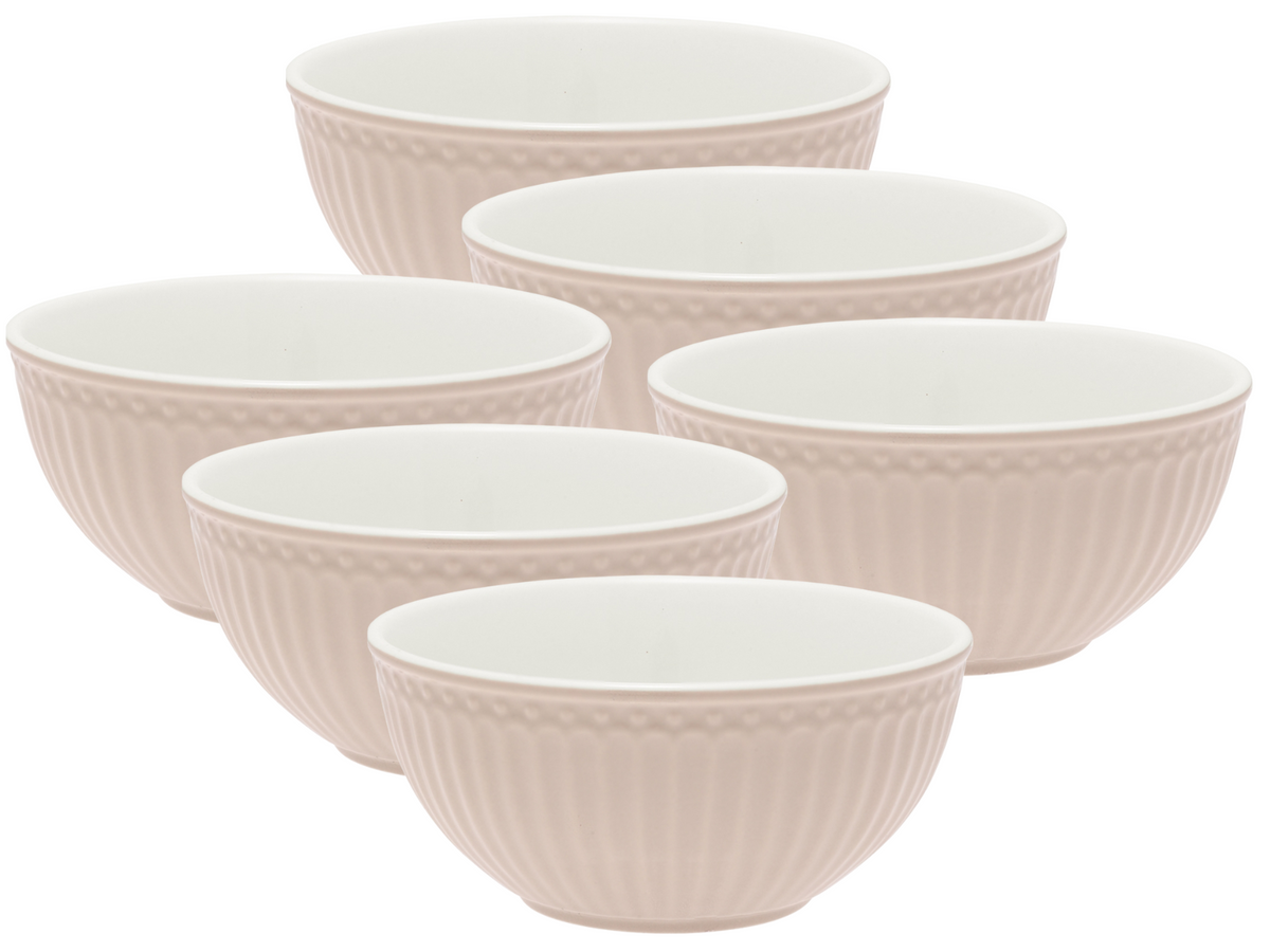 Greengate Alice Müslischale creamy fudge 0,45l Set6 Freisteller
