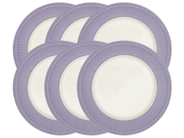 Greengate Alice Speiseteller lavender 26,5 cm Set6 Freisteller