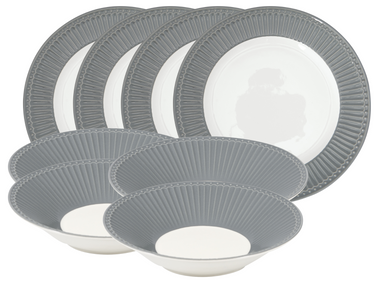 Greengate Alice Tafelset stone grey 8tlg Freisteller