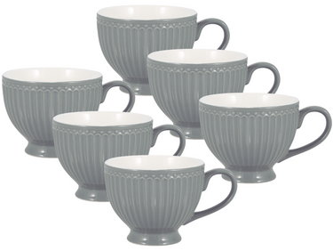 Greengate Alice Teetasse stone grey 0,4 l Set6 Freisteller