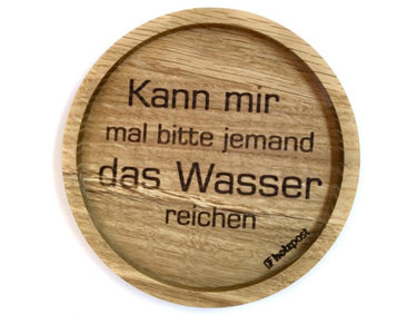holzpost Untersetzer Wasser reichen Eiche 11,2cm Freisteller 1