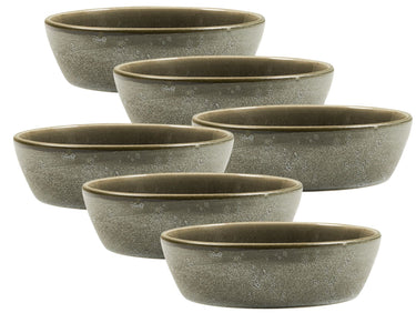 Bitz Bowl matt grey / shiny grey 18 cm Set6 Freisteller