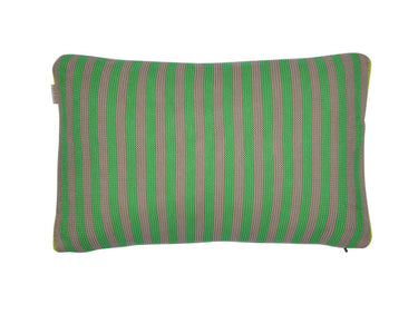 Bonsoir Stripe Kissen Cushion green 40x60cm (1Stück) bh Freisteller 1