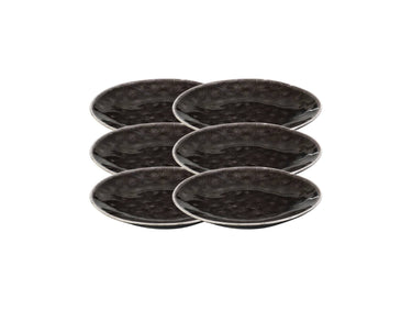 Broste Copenhagen NORDIC COAL Brotteller 15 cm Set6