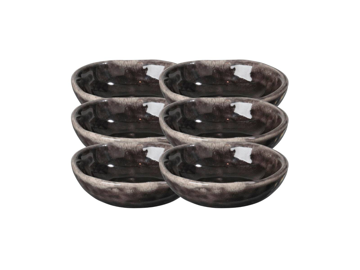Broste Copenhagen NORDIC COAL Butterschale 7 x 2 cm Set6