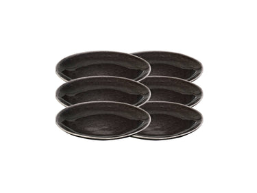 Broste Copenhagen NORDIC COAL Dessertteller 20 cm Set6