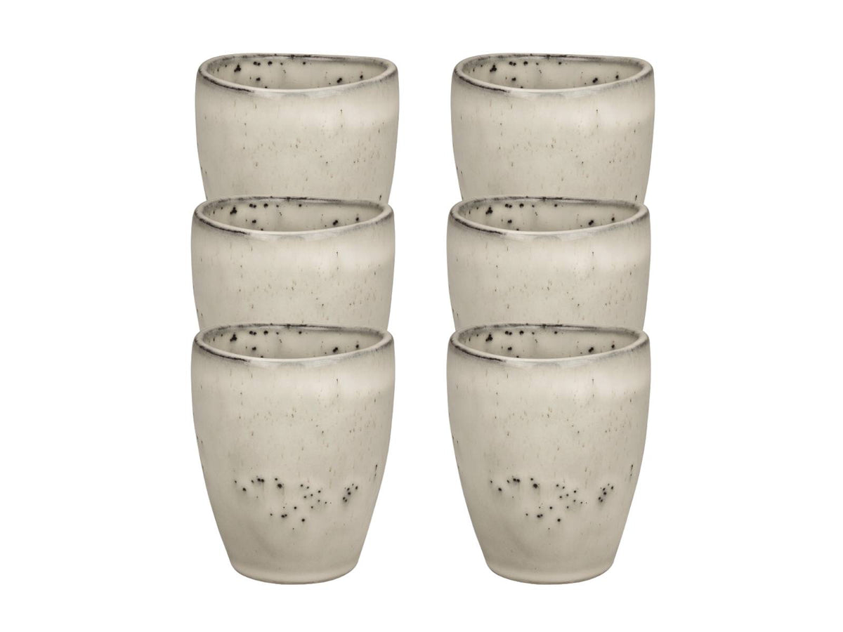Broste Copenhagen NORDIC SAND Espresso Becher 0,1 l Set6