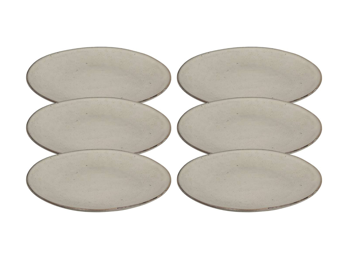 Broste Copenhagen NORDIC SAND Speiseteller 26 cm Set6