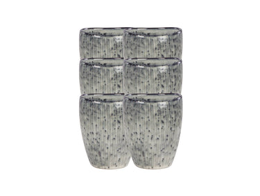 Broste Copenhagen NORDIC SEA Becher ohne Henkel 0,25 l Set6