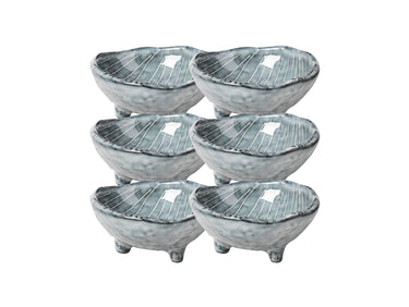 Broste Copenhagen NORDIC SEA Schale S mit kleinen Füßen 8,5 cm Set6