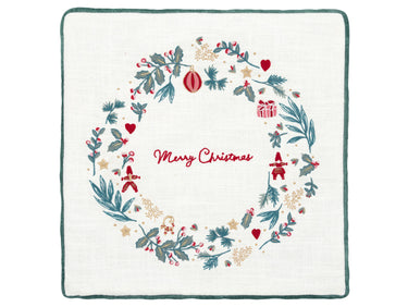 Greengate Didina Kissenhülle mit Stickerei white 40x40cm Freisteller 1