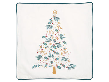 Greengate Lucie Xmas Kissenhülle bedruckt white 40x40cm Freisteller 1