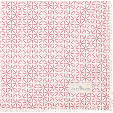 Greengate Britt Stoffserviette mit Spitze pale pink 40x40cm