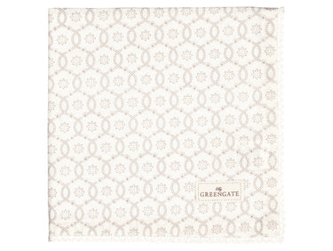 Greengate Sina Stoffserviette mit Spitze white 40x40cm Freisteller 1