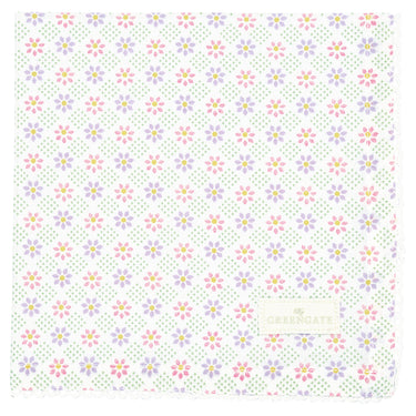 Greengate Sybille Stoffserviette mit Spitze white 40x40cm