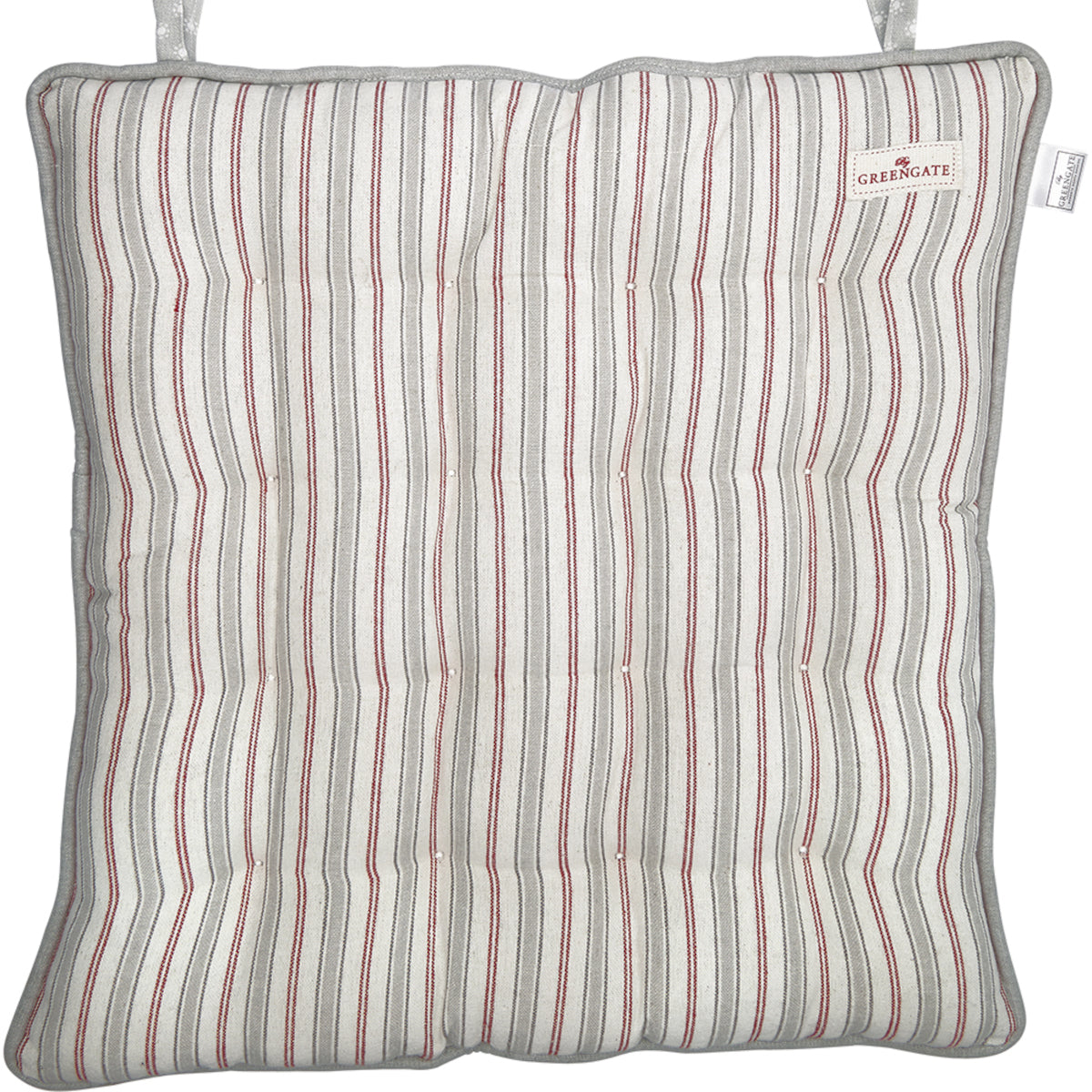 Greengate Cara Sitzkissen gross rot 40x40cm Freisteller