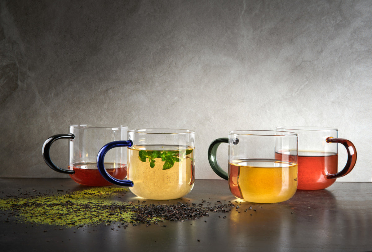 ASA coppa Glas Becher mit grünem Henkel 0,4l Lifestyle