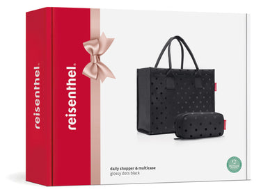 reisenthel daily shopper glossy dots black Set2 Freisteller 1