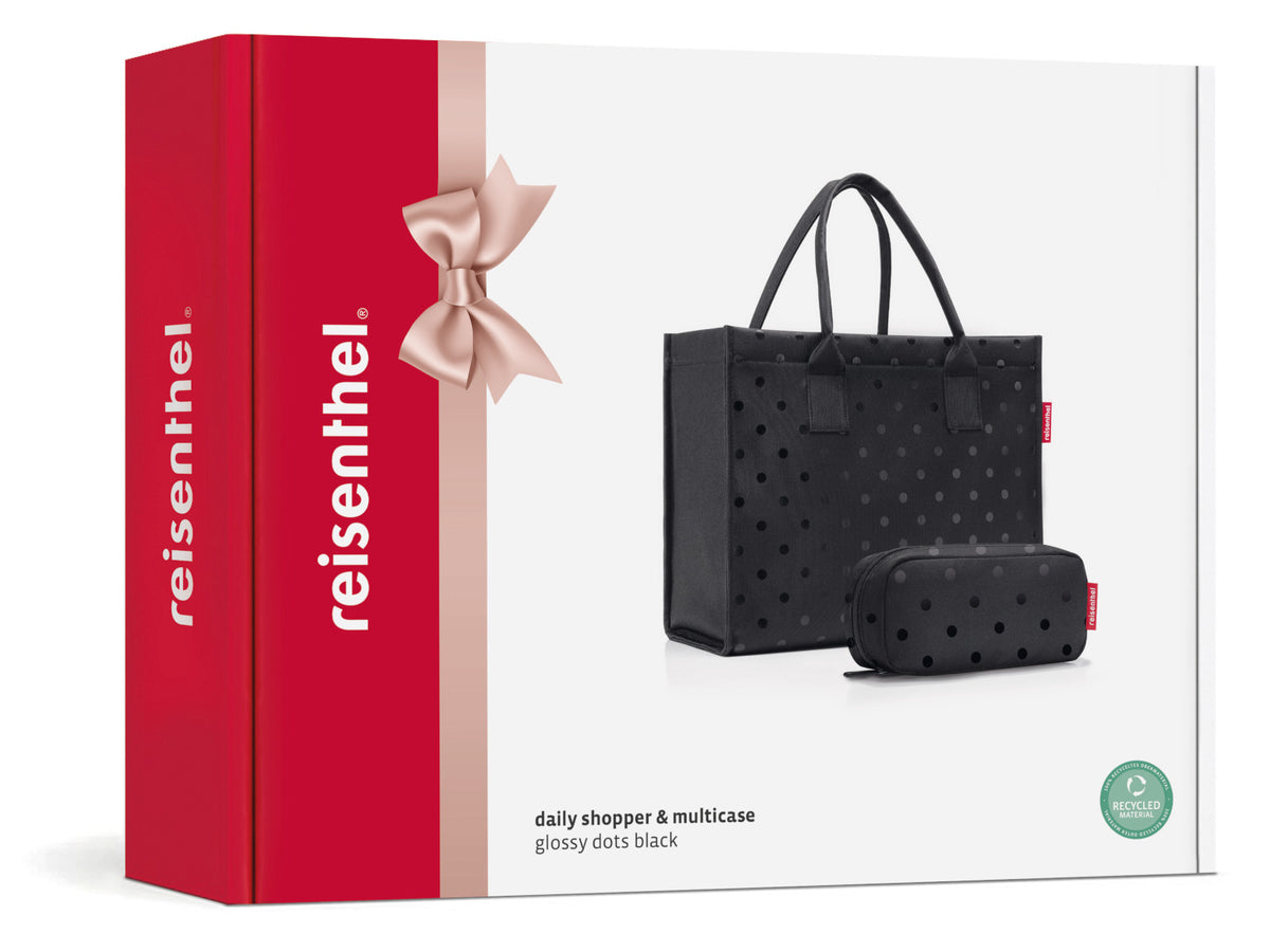 reisenthel daily shopper glossy dots black Set2 Freisteller 1