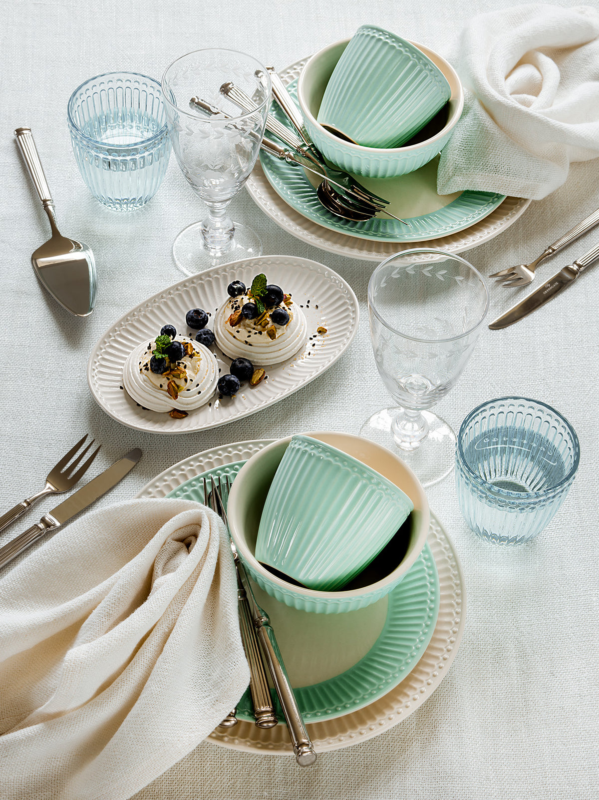 Greengate Alice Schüssel mit Deckel pale green Set3