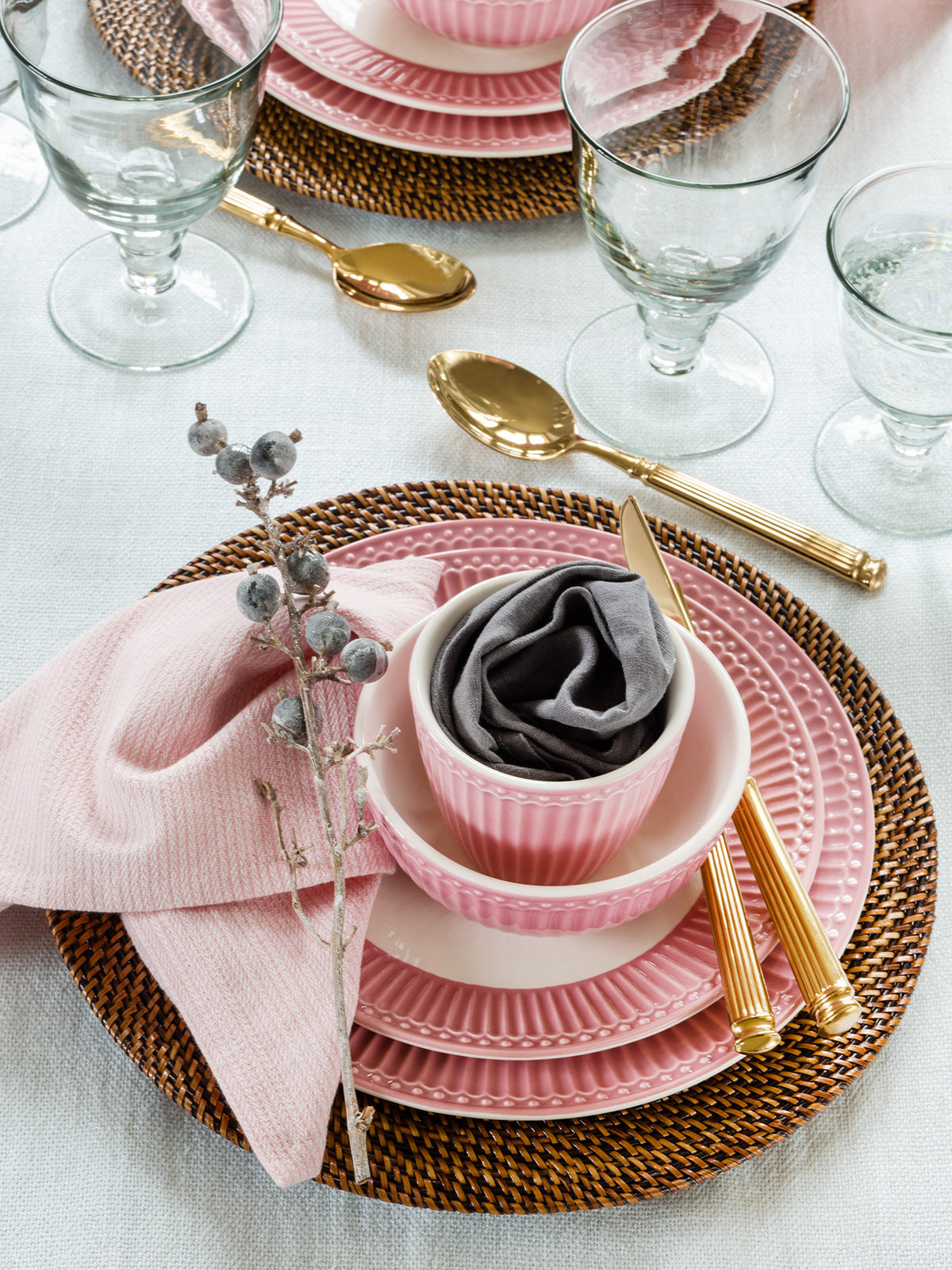 Greengate Alice Frühstücksset dusty rose 6tlg