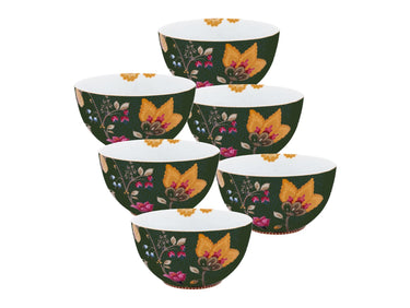 PIP STUDIO Fantasy Green Bowl 15cm Set6 Freisteller