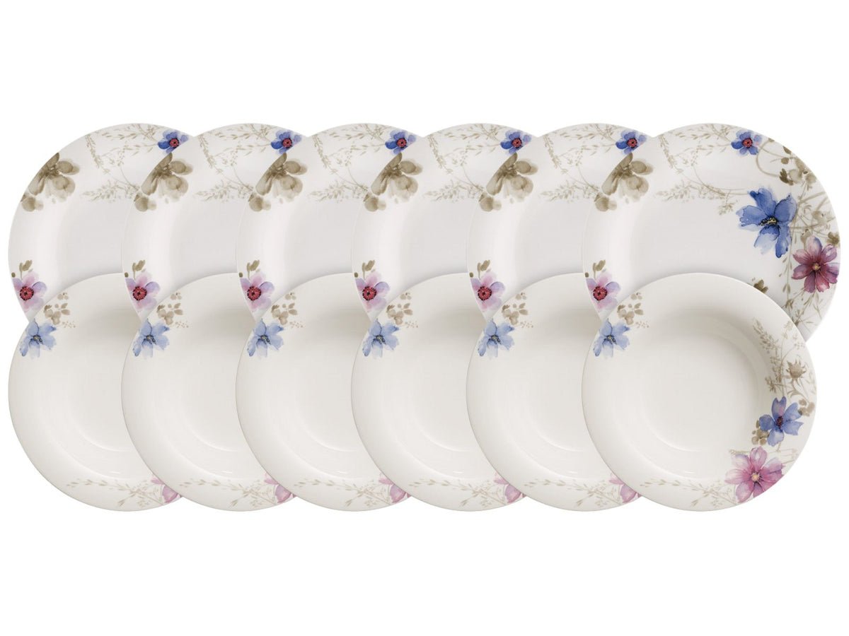 Villeroy & Boch Mariefleur Gris Basic Tafelset 12tlg.