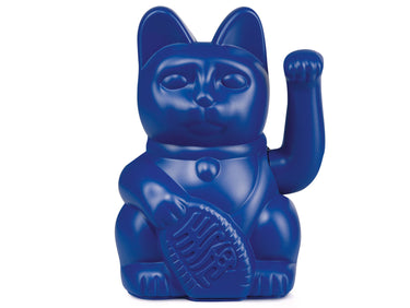 Donkey Products Lucky Cat Classic Winkekatze dunkelblau 15cm Freisteller 1