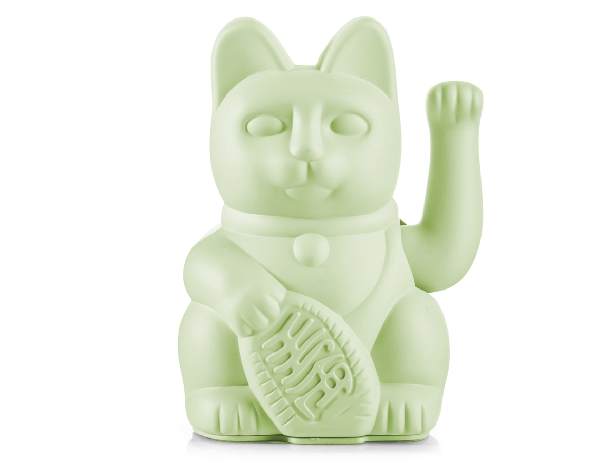 Donkey Products Lucky Cat Classic Winkekatze hellgrün 15cm Freisteller 1