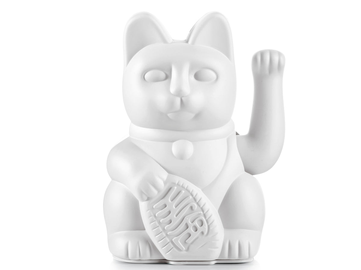 Donkey Products Lucky Cat Classic Winkekatze weiss 15cm Freisteller 1