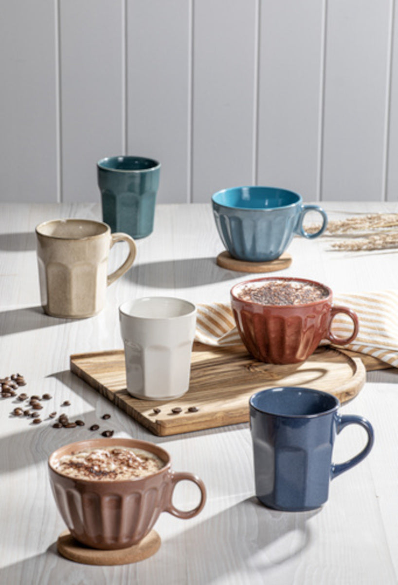 ladelle ELAN Becher- und Untersetzerset paprikarot Lifestyle 2
