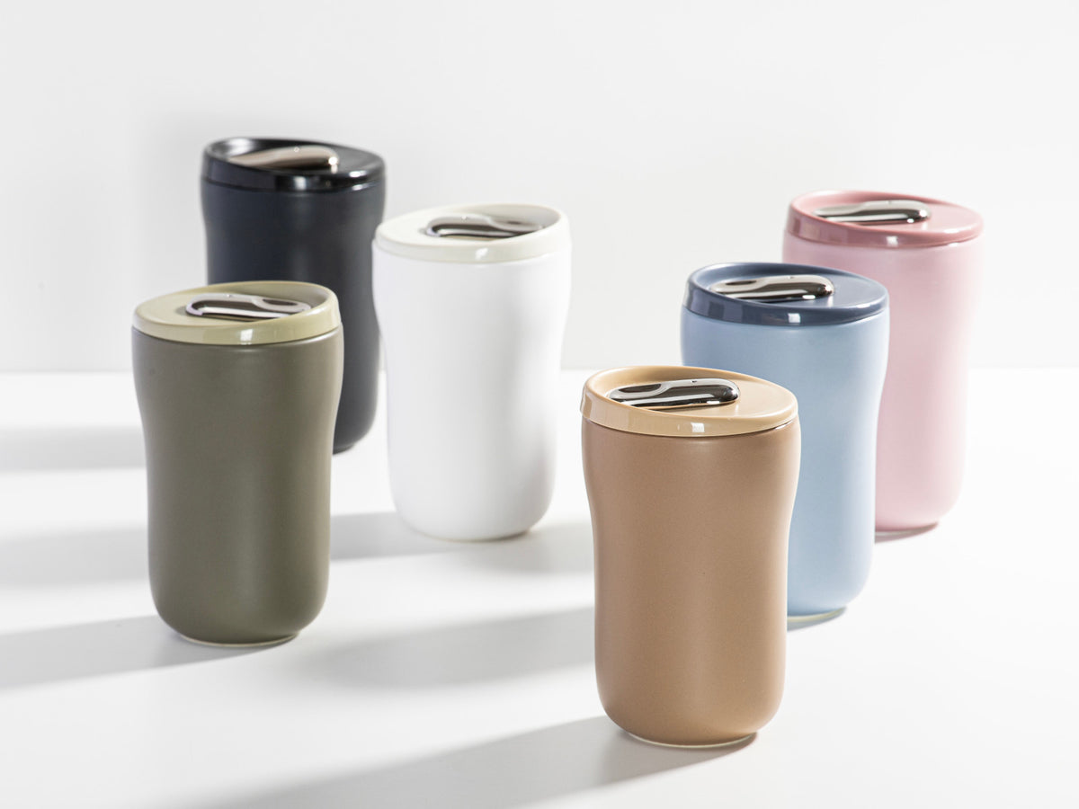 Ladelle ECO BREW II To-Go-Becher doppelwandig keramik sage 0,35l Lifestyle3