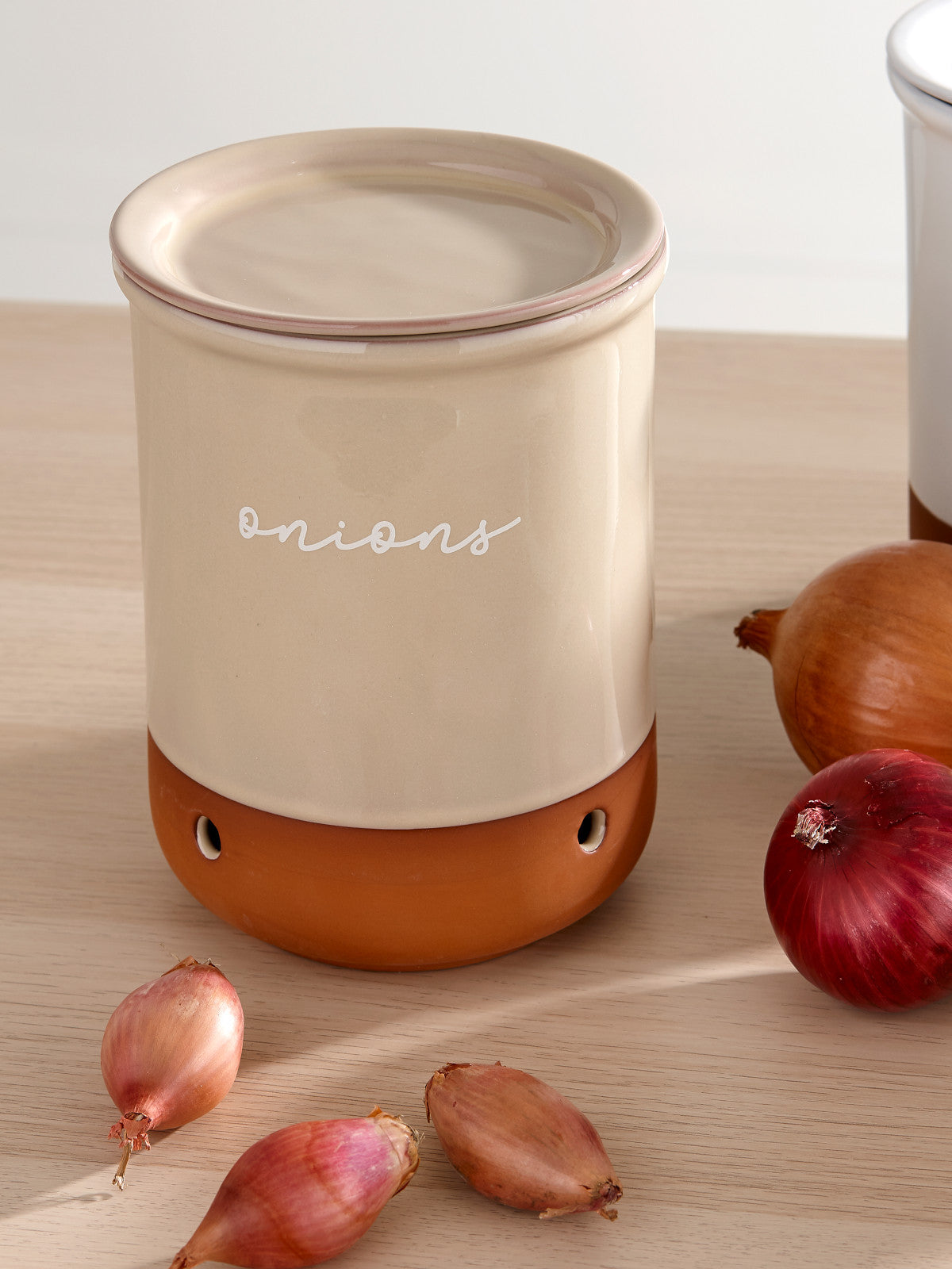 ladelle Eco Zwiebel Topf taupe 16,5cm Lifestyle 2