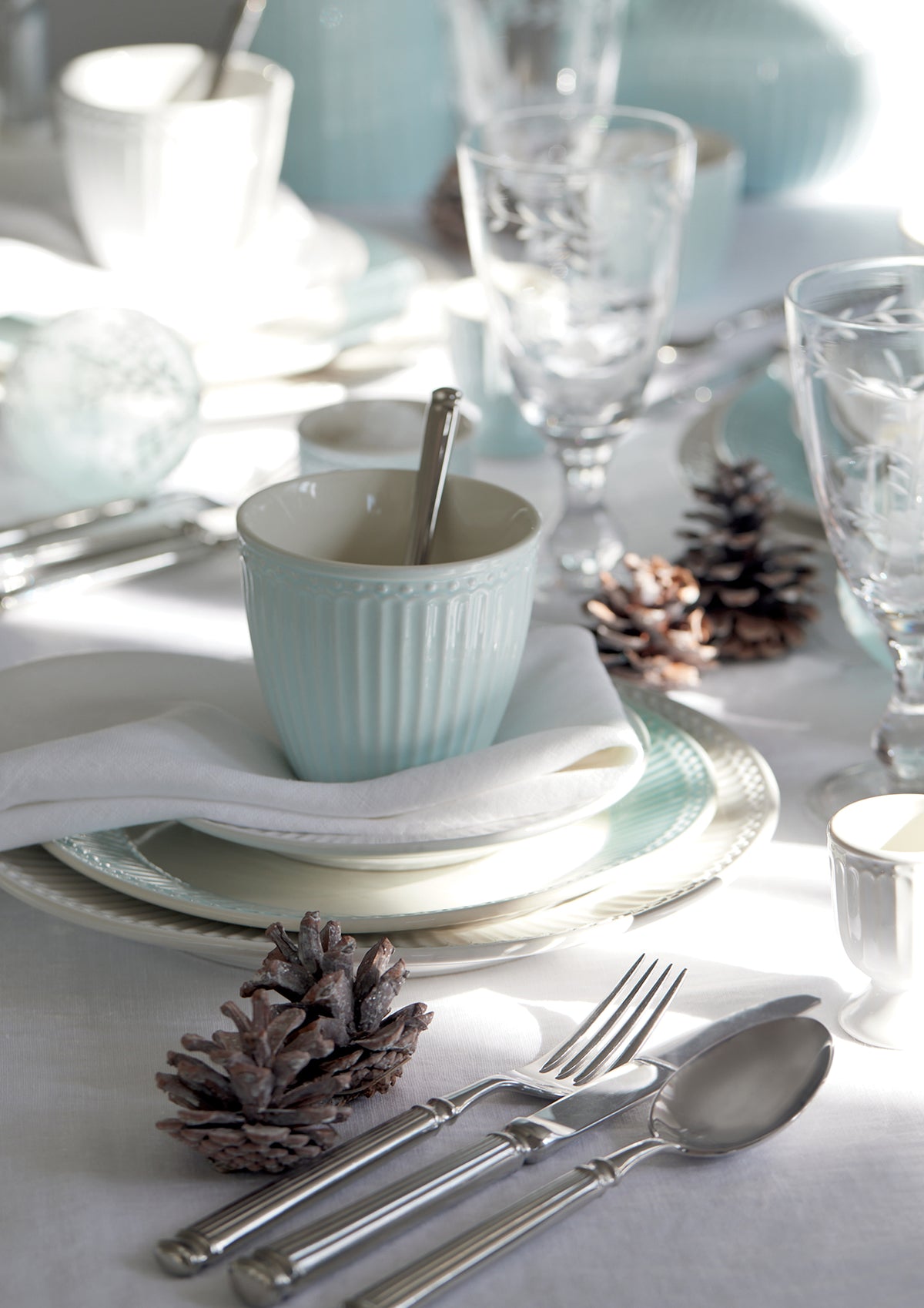 Greengate Alice Latte Cup pale blue 0,25l Set6 Lifestyle2