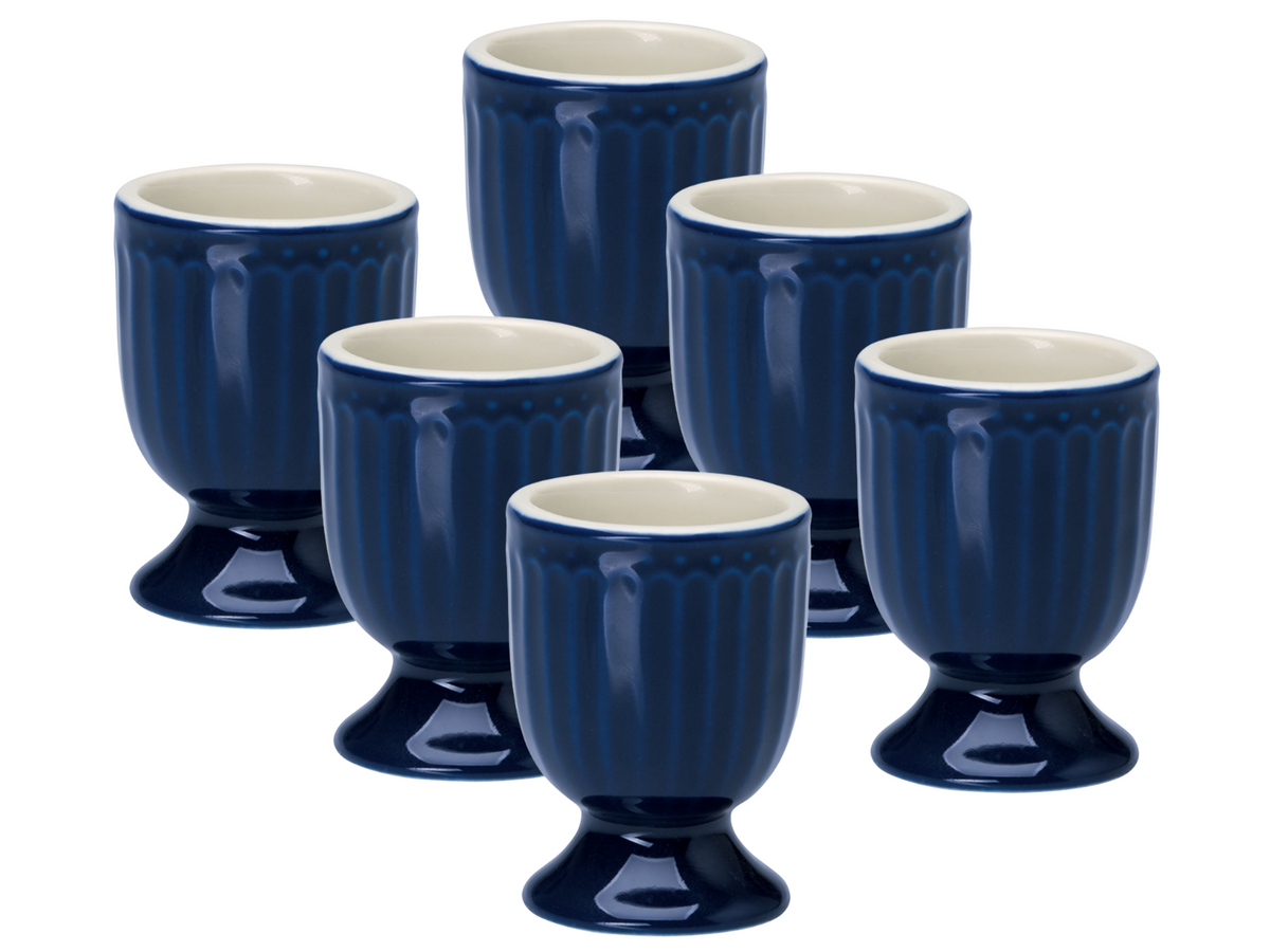 Greengate Alice Eierbecher dark blue 6,5 cm Set6 Freisteller