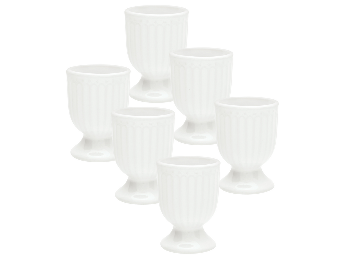 Greengate Alice Eierbecher white 6,5cm Set6 Freisteller