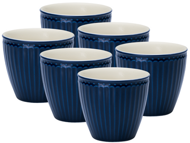 Greengate Alice Latte Cup dark blue 9 cm Set6 Freisteller