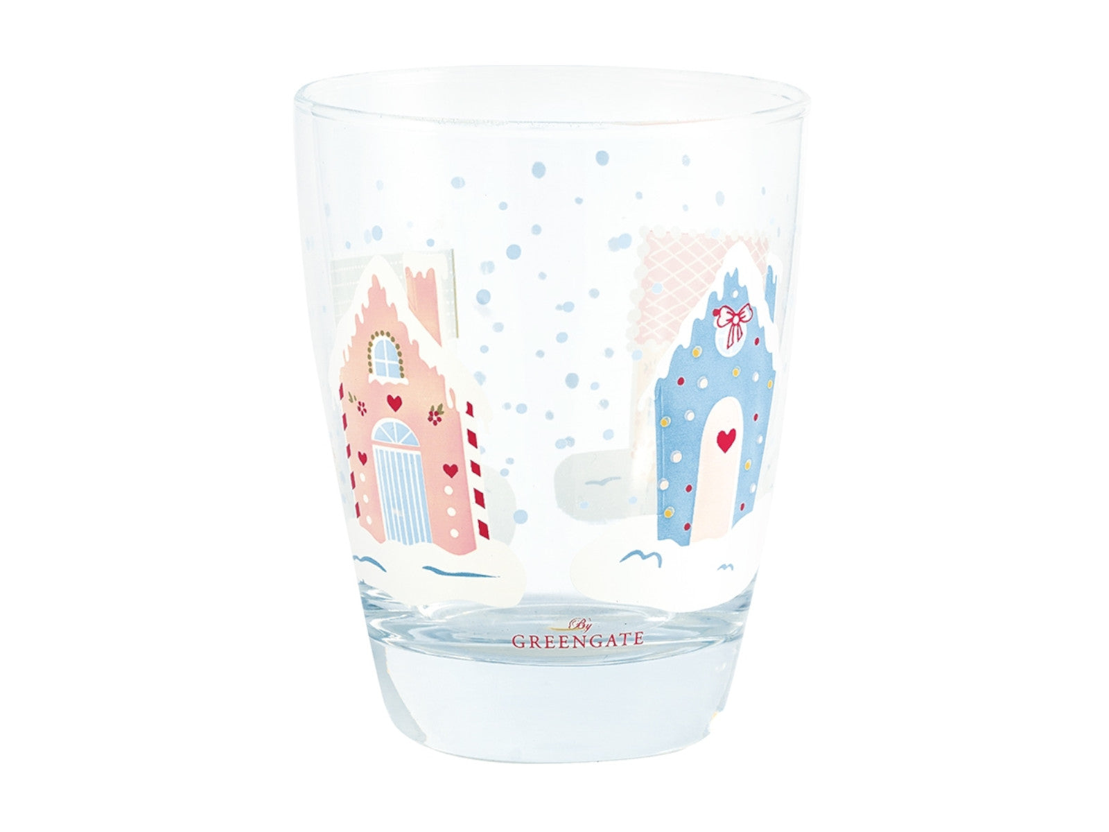 Greengate Laura homes Wasserglas dusty blue 0,3 l Freisteller 1