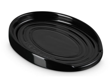 Le Creuset Löffelablage oval schwarz glänzend 16cm Freisteller 3