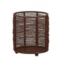 Light & Living Capri Teelicht 10 cm rost Freisteller