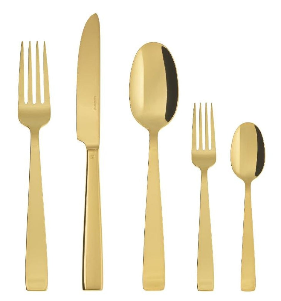 Sambonet Flat Besteck gold. Vh Edelstahl 18/10 Pvd 30tlg