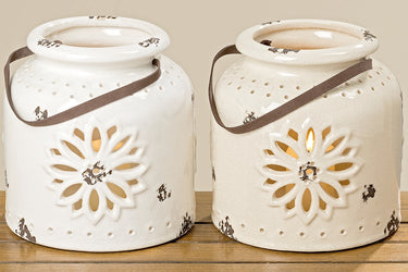 Boltze Windlicht Walda 20 cm sortiert (1 Stück)