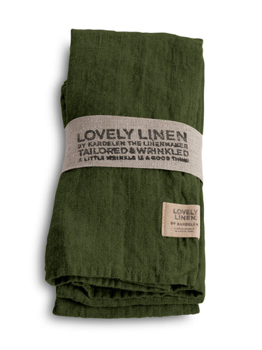 Lovely Linen Lovely Serviette Leinen jeep green (1 Stück)