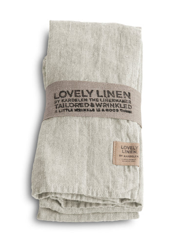 Lovely Linen Lovely Serviette Leinen light grey (1 Stück)